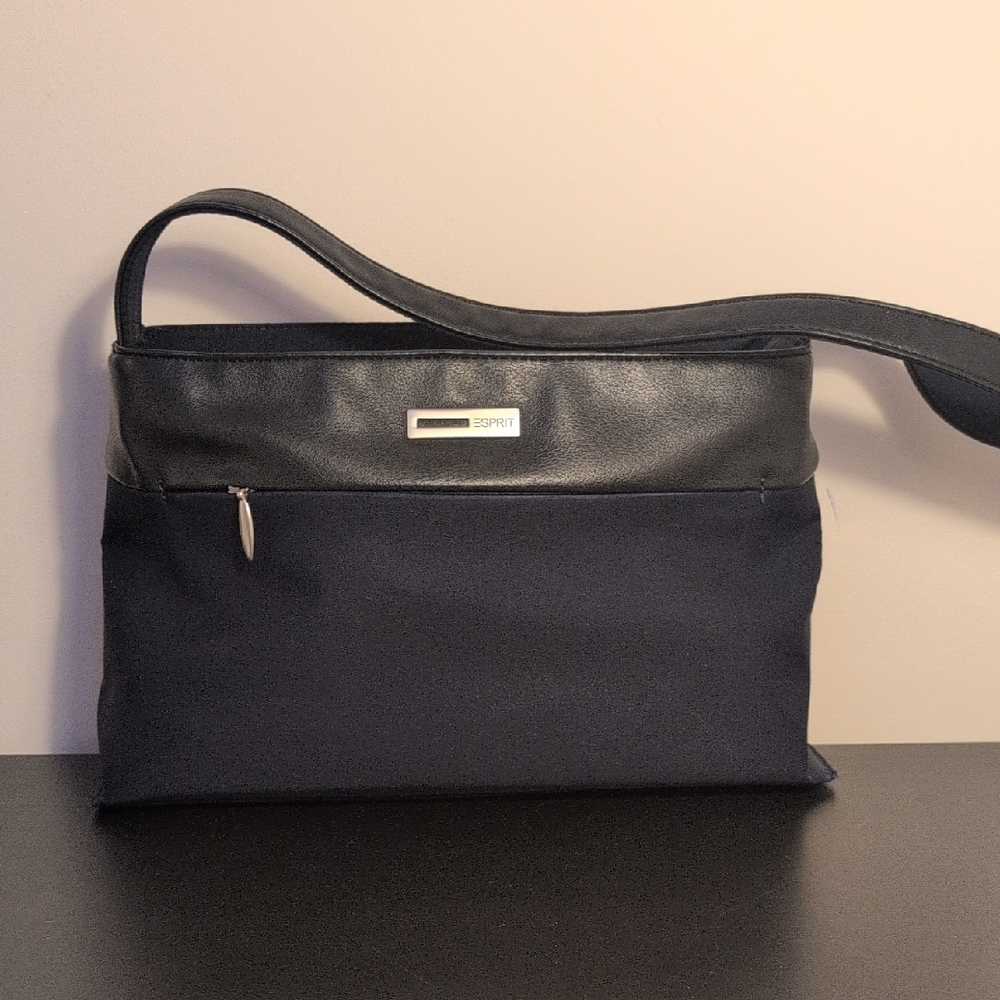 Esprit Navy and Black Shoulder Bag